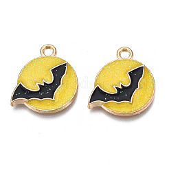 Rack Plating Alloy Enamel Pendants&nbsp;PALLOY-N164-019