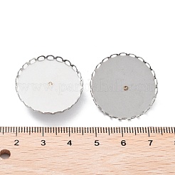 Non-Tarnish 304 Stainless Steel Brooch Base Settings&nbsp;FIND-D035-03E-P