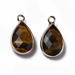 Natural Tiger Eye Pendants&nbsp;G-Q998-033C
