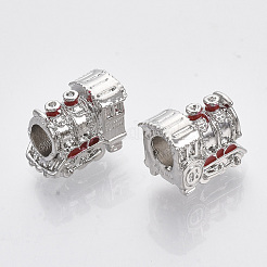 Alloy Enamel European Beads&nbsp;ENAM-N052-11