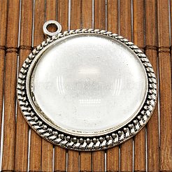 25mm Transparent Clear Domed Glass Cabochon Cover for Photo Pendant Making&nbsp;TIBEP-X0010-FF