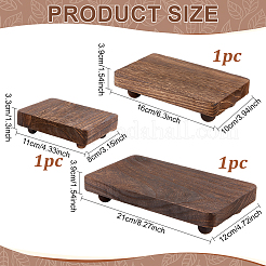 3Pcs 3 Sizes Wood Display Risers&nbsp;AJEW-WH0609-647