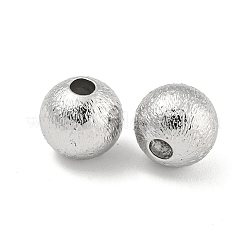 Brass Textured Beads&nbsp;KK-P258-05B-P