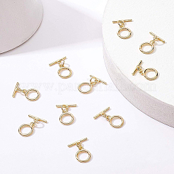 Brass Toggle Clasps&nbsp;KK-BC0005-90G-NF