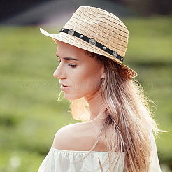 4Pcs 4 Styles Imitation Leather Hat Bands&nbsp;DIY-CA0008-02