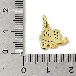 Real 18K Gold Plated Brass Pave Cubic Zirconia Pendants&nbsp;KK-M283-02E-02