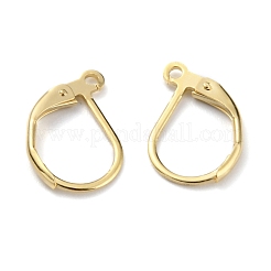 Brass Leverback Earring Findings&nbsp;KK-O131-09G