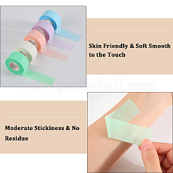 5 Rolls 5 Colors Non-woven Fabrics Adhesive Eyelash Extensions Tape&nbsp;AJEW-GF0010-52