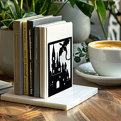 Non-Skid Iron Bookend Display Stands&nbsp;AJEW-WH0548-004