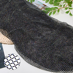 1 Yard Polyester with Resin Rhinestone Mesh Fabric&nbsp;AJEW-FH0009-34A