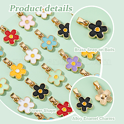 10 Sets Alloy Enamel Charms&nbsp;FIND-PH0020-73