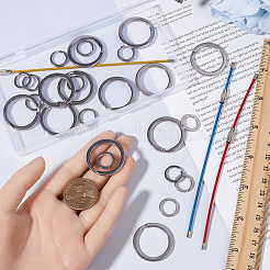 Stainless Steel Wire Keychain Clasps&nbsp;STAS-SC0009-43