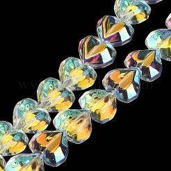 Electroplate Transparent Glass Beads Strands&nbsp;EGLA-B012-AB