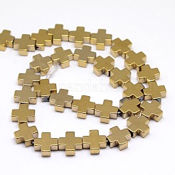 Electroplate Non-magnetic Synthetic Hematite Beads Strands&nbsp;G-I096-01