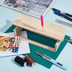 Wood Bookbinding Punching Cradle with Piercing Guide&nbsp;DIY-WH0488-16