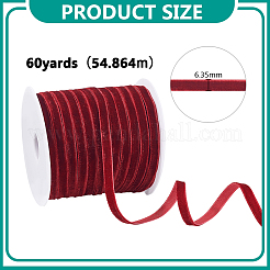 Nylon Single Face Velvet Ribbons&nbsp;OCOR-HY0001-72C