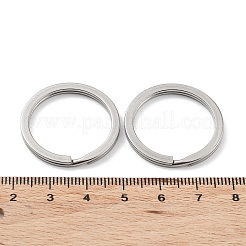 Non-Tarnish 304 Stainless Steel Split Key Rings&nbsp;STAS-Q314-01B-P