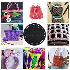 2Pcs 2 Colors PU Leather Knitting Crochet Bags Nail Bottom Shaper Pad&nbsp;DIY-SZ0001-83A