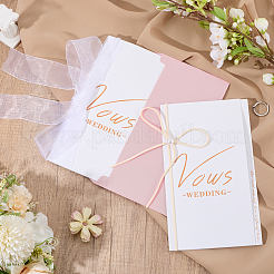 2Pcs Paper Wedding Vows Cards&nbsp;AJEW-CP0011-25B