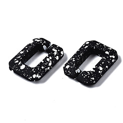 Spray Painted CCB Plastic Linking Rings&nbsp;LS-CCB-Q091-017B