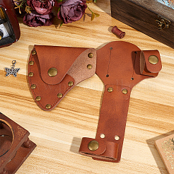 Cowhide Waist-belt Axe Sheath&nbsp;AJEW-WH20128-063