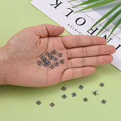 Tibetan Style Alloy Bead Caps&nbsp;TIBEB-Q018-B-FF