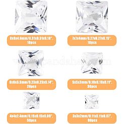 6 Style Cubic Zirconia Cabochons&nbsp;ZIRC-HY0001-01