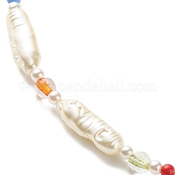 Acrylic Imitation Pearl Beaded Necklace for Women&nbsp;NJEW-JN03915