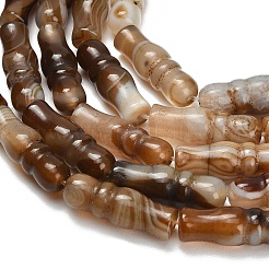 Natural Banded Agate Beads Strands&nbsp;G-Z144-A01-01B