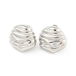 Rack Plating Brass Stud Earrings&nbsp;EJEW-C102-20P