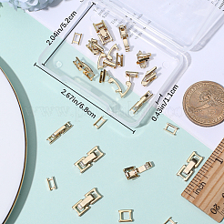 18 Sets 3 Styles Eco-Friendly Brass Watch Band Clasps&nbsp;KK-BBC0008-43