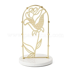 Rose Flower Iron Storage Jewelry Rack&nbsp;ODIS-G017-01C