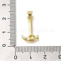 Rack Plating Brass Micro Pave Cubic Zirconia Pendants&nbsp;KK-Z086-66G-02