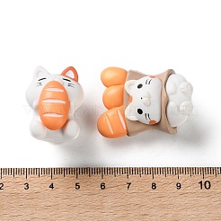 7Pcs Resin Cat with Bread Display Decoration&nbsp;AJEW-S037-03
