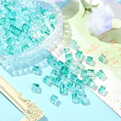100Pcs Baking Paint Transparent Glass Beads&nbsp;DGLA-YW0001-35F