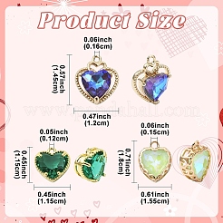 10Pcs Golden Tone Brass Charms&nbsp;KK-YW0003-72