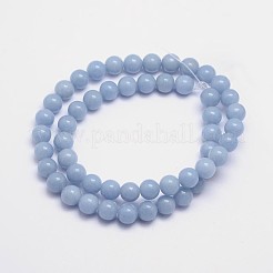 Natural Angelite Beads Strands&nbsp;G-L411-18-8mm