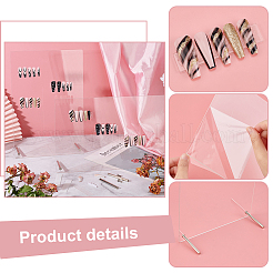 2 Sets 2 Style Assembled Acrylic Nail Art Display Rack&nbsp;ODIS-PH0001-65