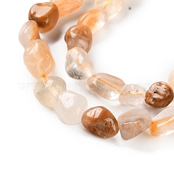 Natural Yellow Quartz Beads Strands&nbsp;G-P497-01C-45