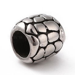 304 Stainless Steel Large Hole Beads&nbsp;STAS-M301-32AS