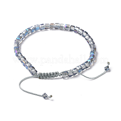 Electroplate Glass Braided Beaded Bracelets&nbsp;BJEW-JB04236-02
