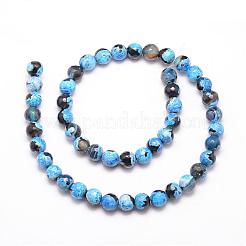 Natural Fire Crackle Agate Bead Strands&nbsp;G-K166-06F-8mm-02
