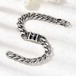 304 Stainless Steel Cuban Link Chains Bracelets&nbsp;BJEW-A092-02P