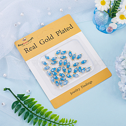 40Pcs Brass Enamel Connector Charms&nbsp;KK-BBC0014-38A