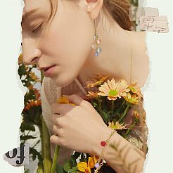 84pcs 7 style Transparent & Two Tone Transparent Spray Painted Glass Pendants&nbsp;GLAA-FH0001-40