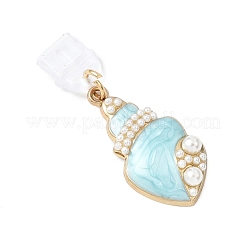 Alloy Enamel Pendant Mobile Dustproof Plugs&nbsp;HJEW-JM04455
