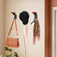 4 Bags Wood & Carbon Steel Hat Rack&nbsp;ODIS-WA001-09