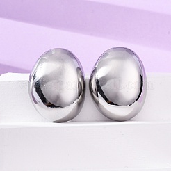 Casting Polishing 304 Stainless Steel Stud Earrings for Women&nbsp;EJEW-G431-01P