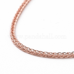 925 Sterling Silver Wheat Chains Necklace for Women&nbsp;STER-I021-03B-RG