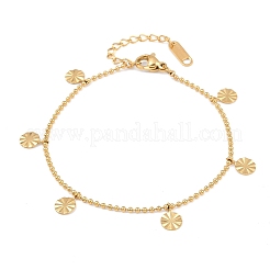 304 Stainless Steel Charm Bracelets&nbsp;BJEW-P372-02A-G